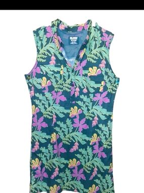 Reel Legends Mariner Sleeveless Fishing Shirt Sz M Floral Vented Performance